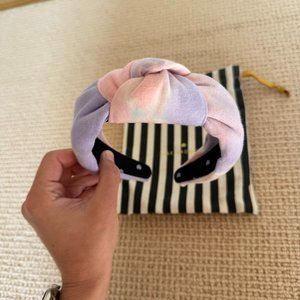 Lele Sadoughi PASTEL PINK TIE-DYE HEADBAND